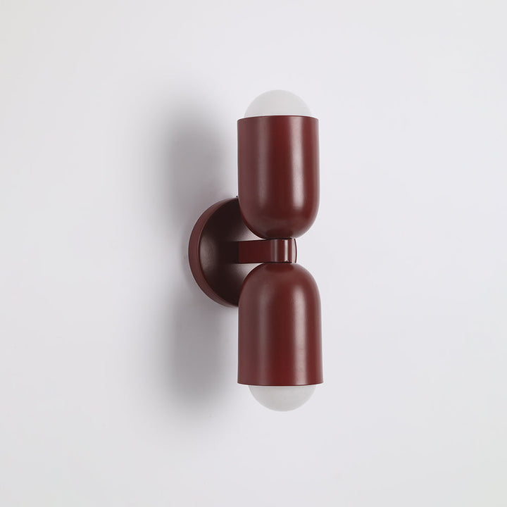 Slim profile LED cylinder wall lamp, adjustable light direction, energy-efficient.