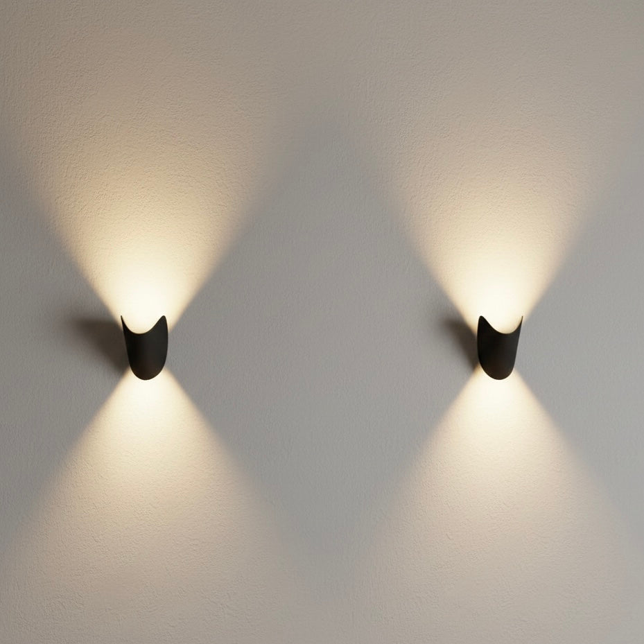 Energy-efficient LED wall sconce with up down lighting, ideal for modern bedroom or living spaces.