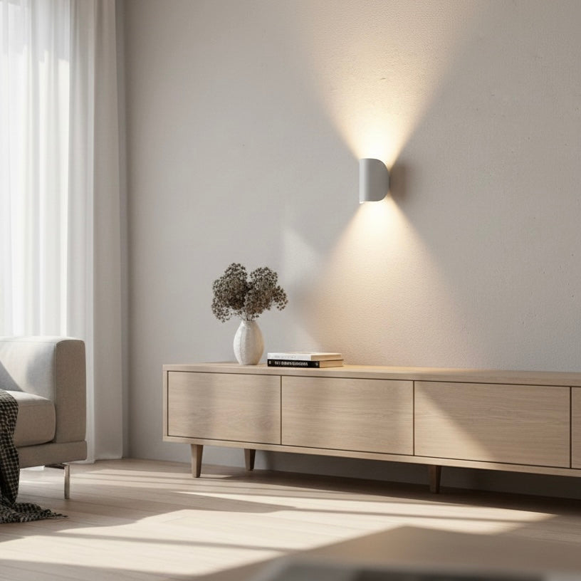 Black LED up down light fixture, a sleek and energy-efficient solution for modern lighting needs.
