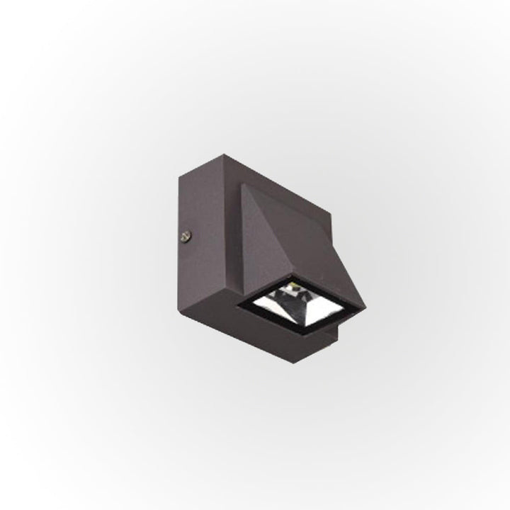 Modern black outdoor wall light fixture, LED, weather-resistant for entrances and gardens.