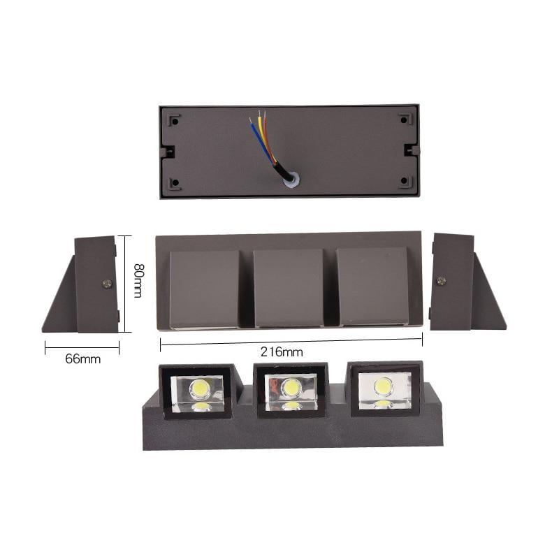 Modern LED outdoor light fixture, weather-resistant, perfect for contemporary home exteriors.