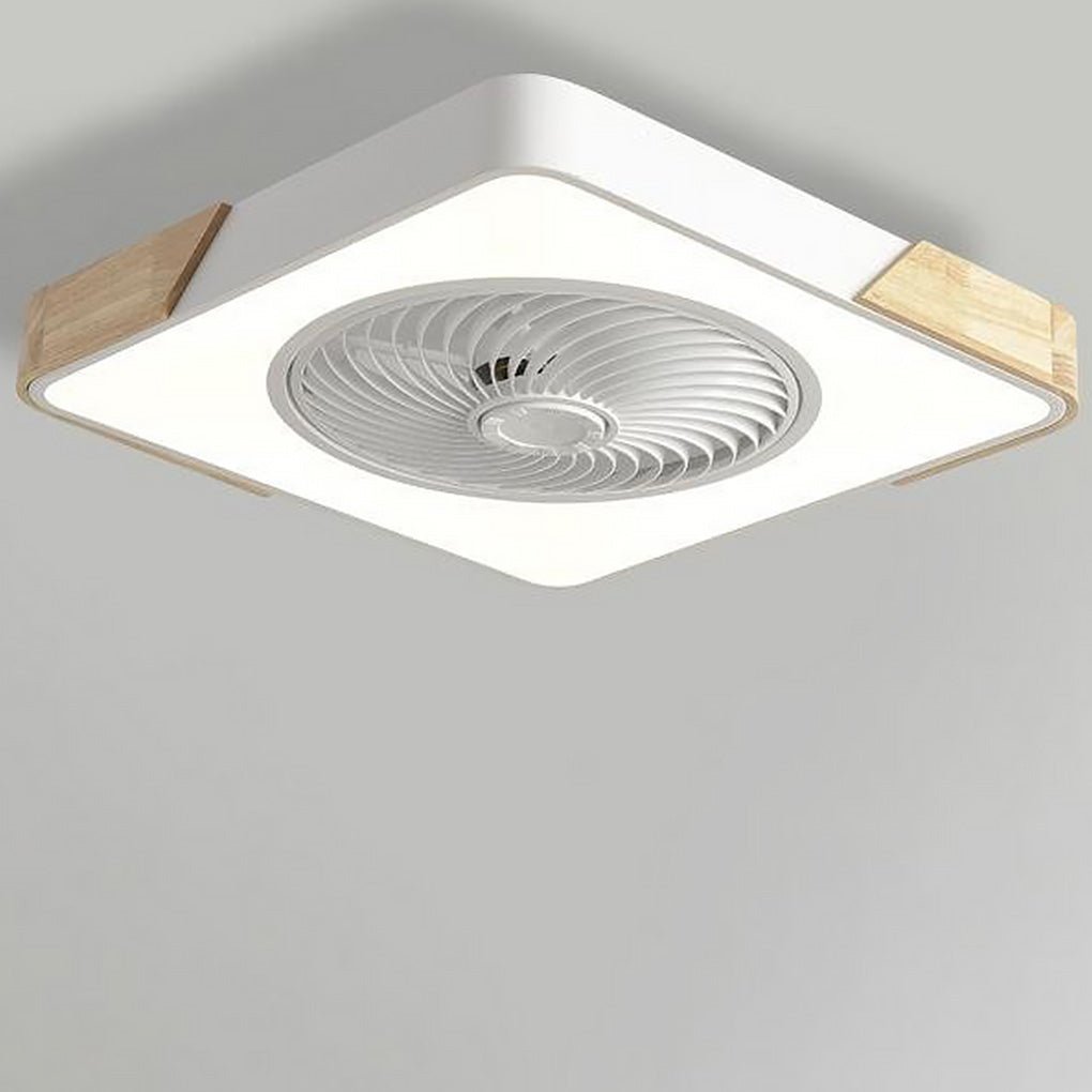 Enjoy quiet comfort with this modern bladeless ceiling fan, LED light, and remote control for your home.