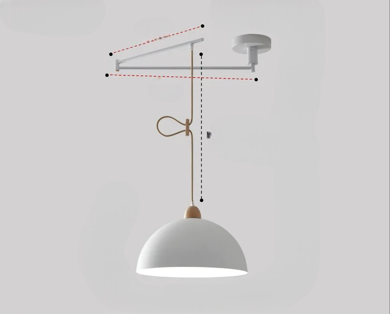 Premium modern ceiling light with adjustable arms, delivering flexible ambient lighting for any room.