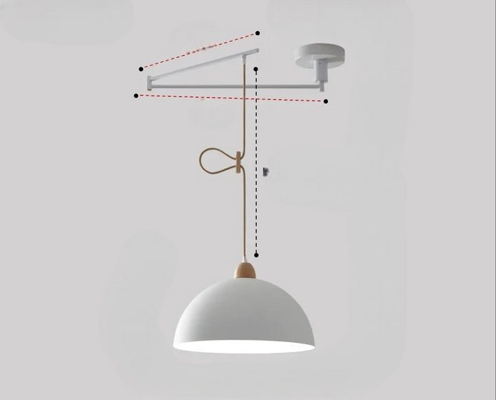 Premium modern ceiling light with adjustable arms, delivering flexible ambient lighting for any room.