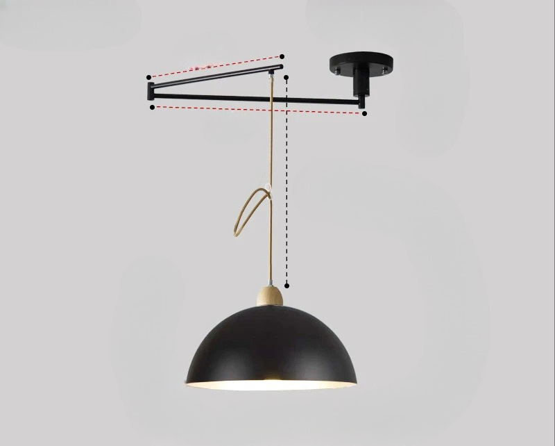 Flexible modern ceiling light, adjustable arms provide warm, neutral, or white light for home interiors.