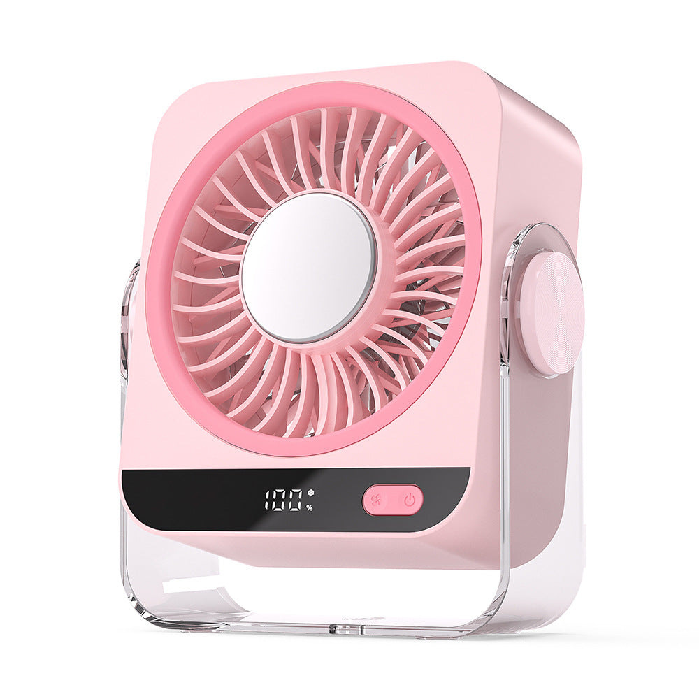 Quiet home cooling desk fan, featuring modern design and intuitive touch controls for personal comfort.