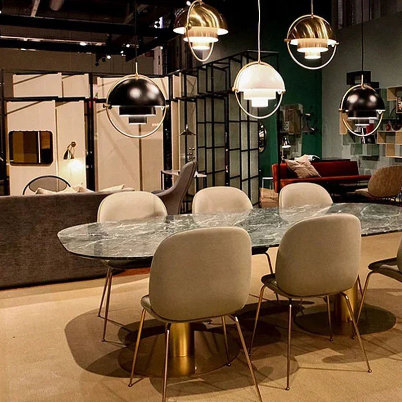 Sleek Danish design pendant lamp, modern industrial style. Energy-efficient LED light for your home.
