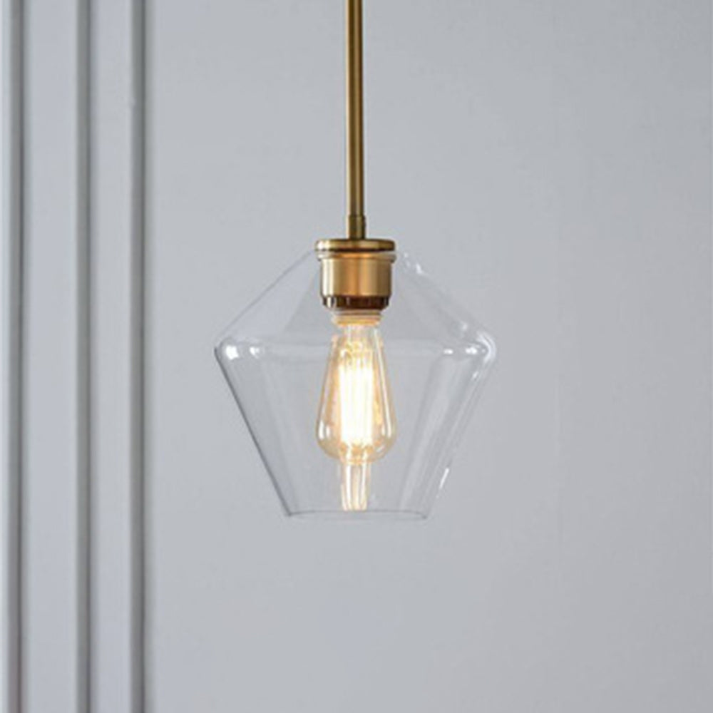 Modern diamond glass ceiling light, perfect for elegant home lighting.