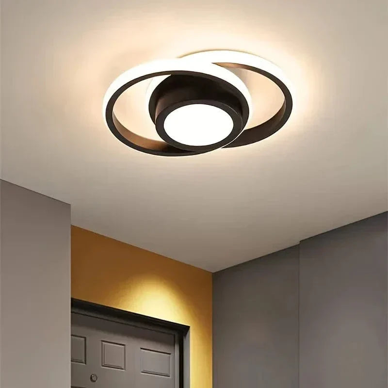 Modern Dimmable LED Flush Mount Ceiling Light. Energy-efficient, sleek interior lighting for home decor.