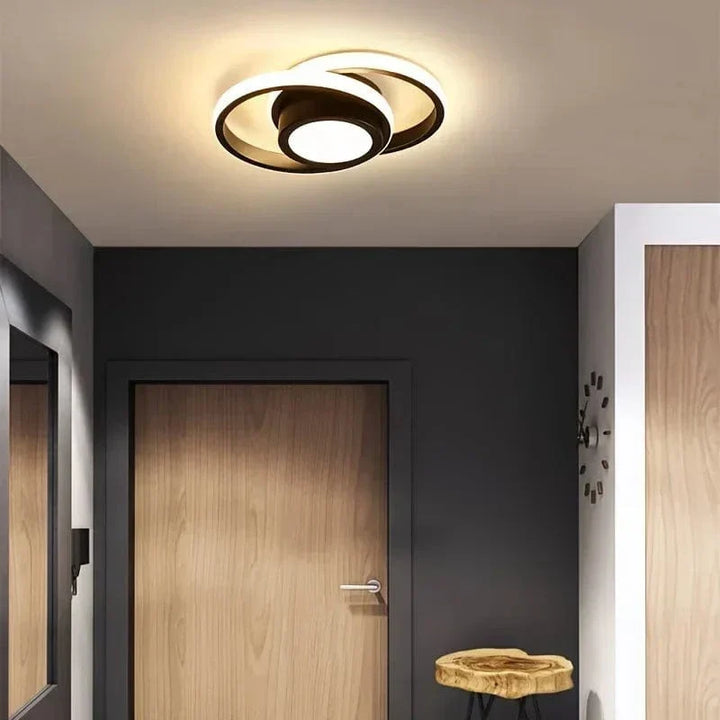 Adjustable Dimmable LED Flush Mount Ceiling Light. Modern interior lighting ideal for living rooms and bedrooms.