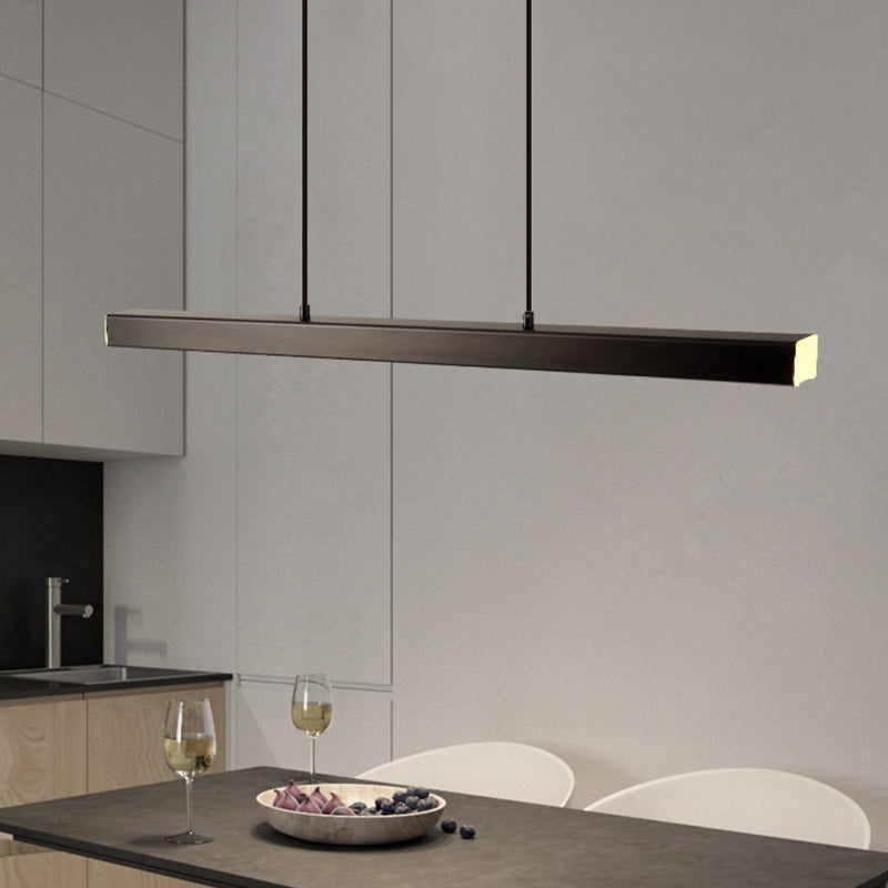 Designer LED pendant light, contemporary and adjustable for perfect ambiance in offices.