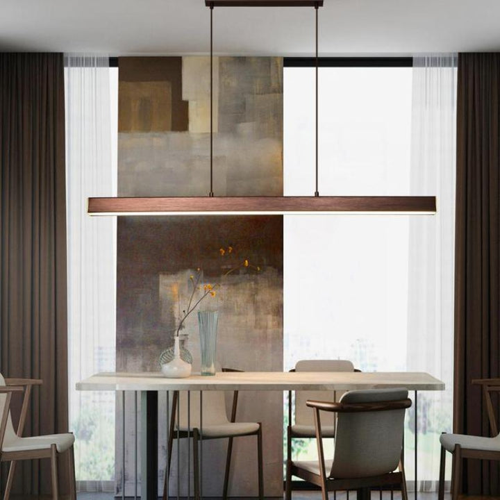 Innovative LED pendant light, adjustable and dimmable, perfect contemporary fixture for homes.