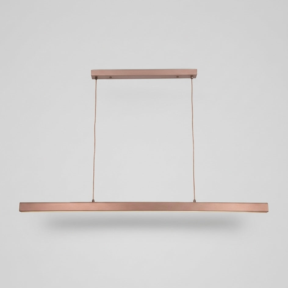 Sleek dimmable LED pendant lamp, modern design for home decor, great for office lighting.