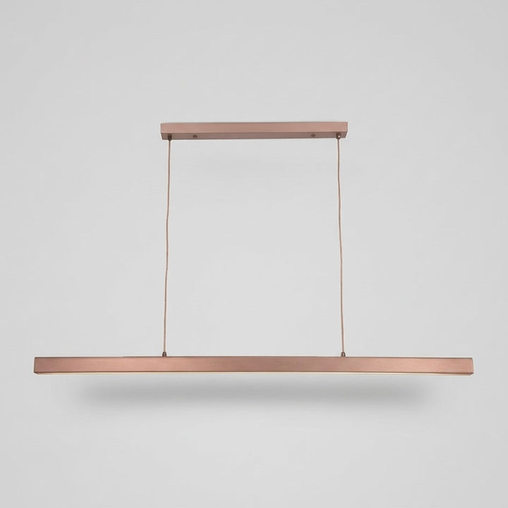 Sleek dimmable LED pendant lamp, modern design for home decor, great for office lighting.