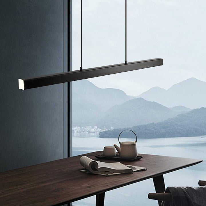 High-quality LED pendant light, dimmable, adjustable color, a modern home lighting solution.