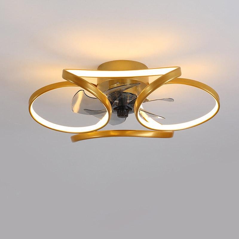 Decorative flower ceiling fan with LED lighting, ideal for adding a modern touch to any room.
