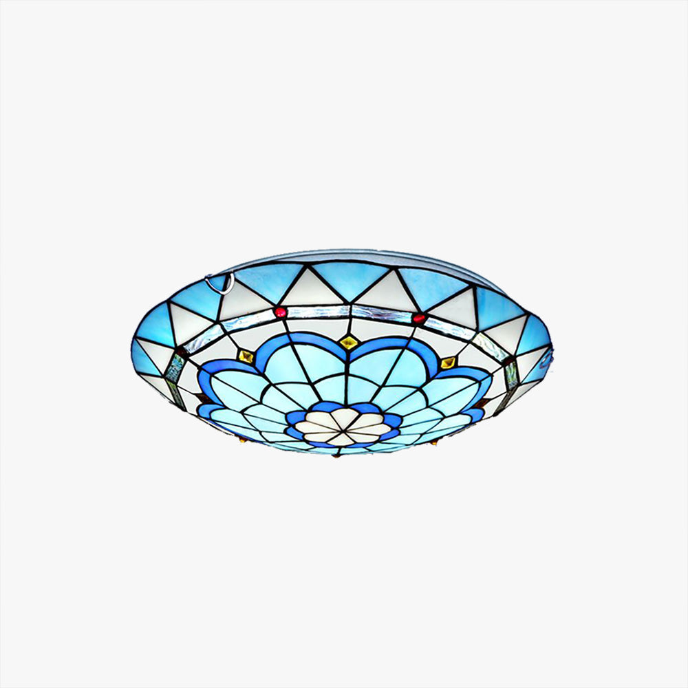 Modern flush mount ceiling light, sleek artistic fixture for stylish living room decor.
