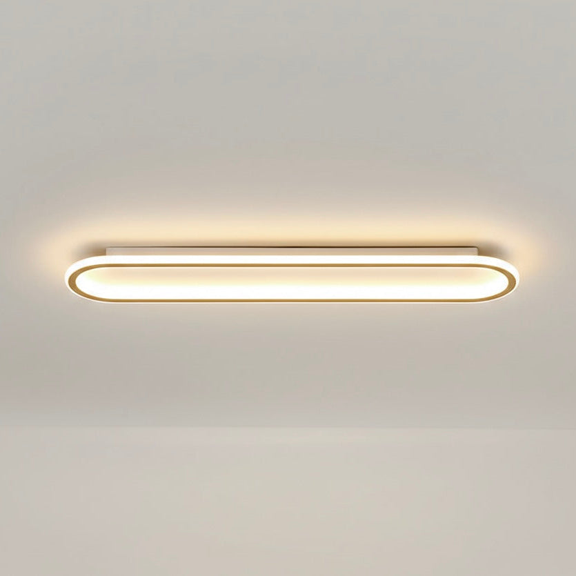 Ambient geometric LED ceiling light, dimmable, modern fixture for soft contemporary lighting.
