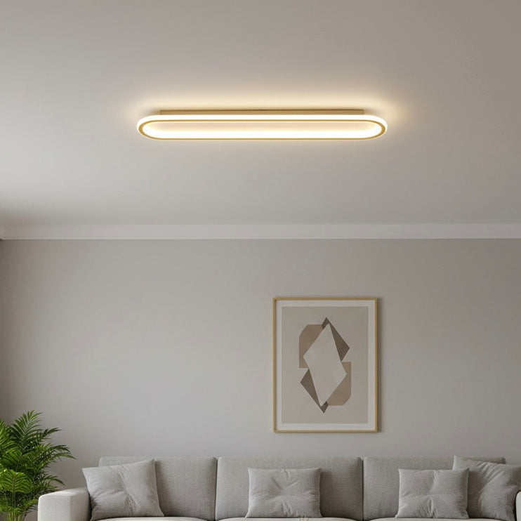 Energy-efficient LED geometric ceiling light, dimmable modern fixture for living room ambiance.