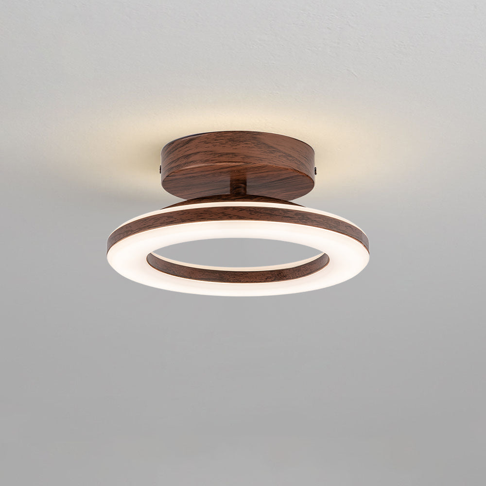 Contemporary disc ceiling light, energy-saving LED, ideal for modern home decor.