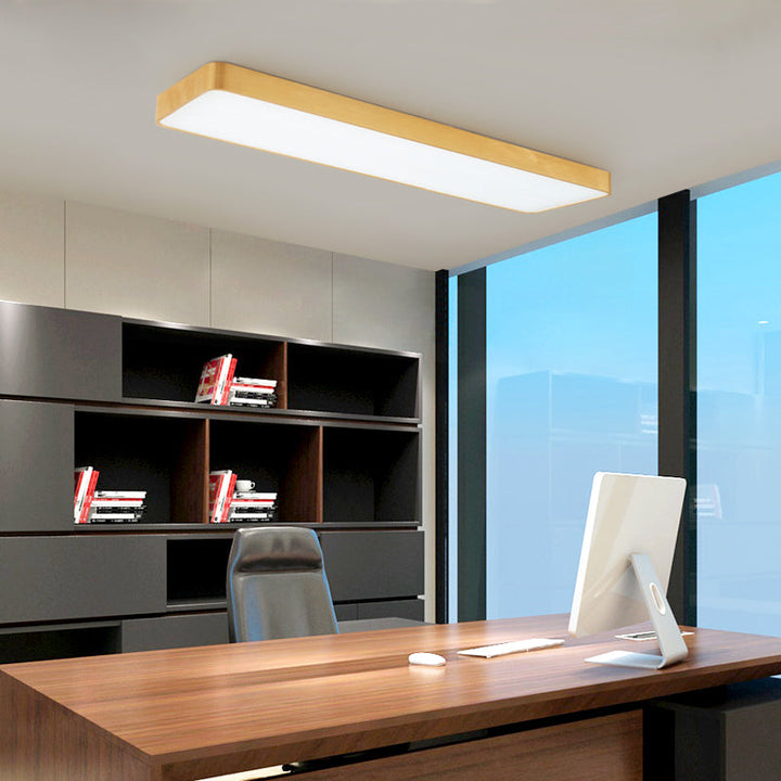 Premium gold LED rectangular recessed ceiling light, perfect for modern home & office lighting needs.
