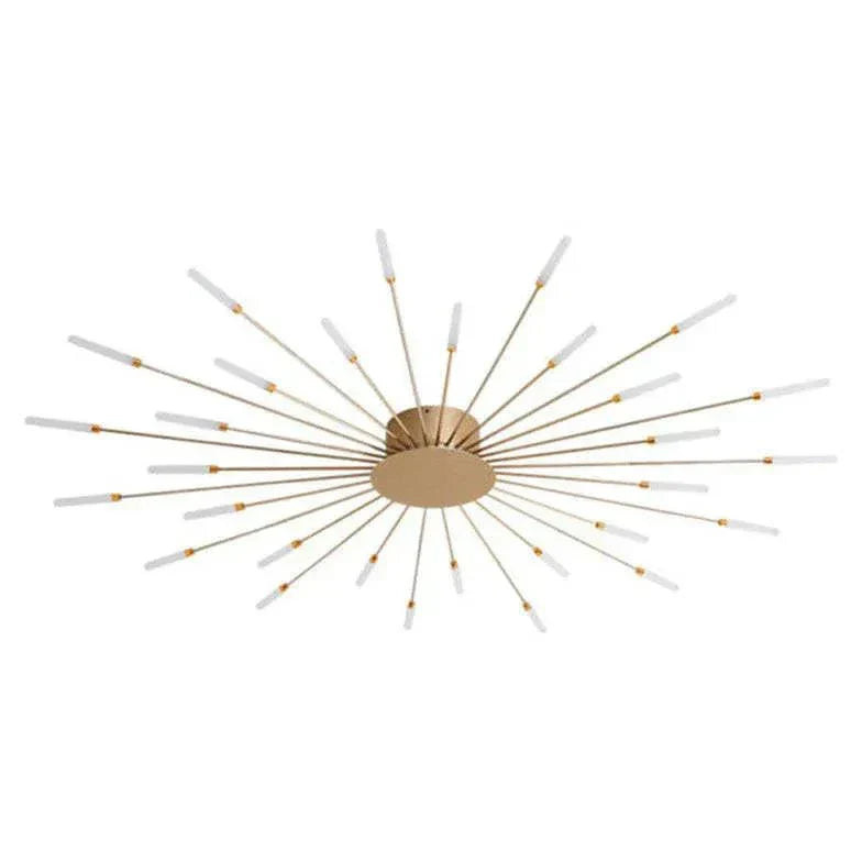 Stylish modern ceiling light. Swirling LED firework design adds a unique touch to contemporary home decor.