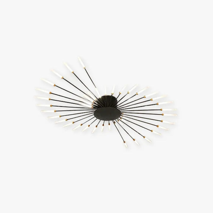 Modern LED flush ceiling light with elegant spiral design for living rooms.