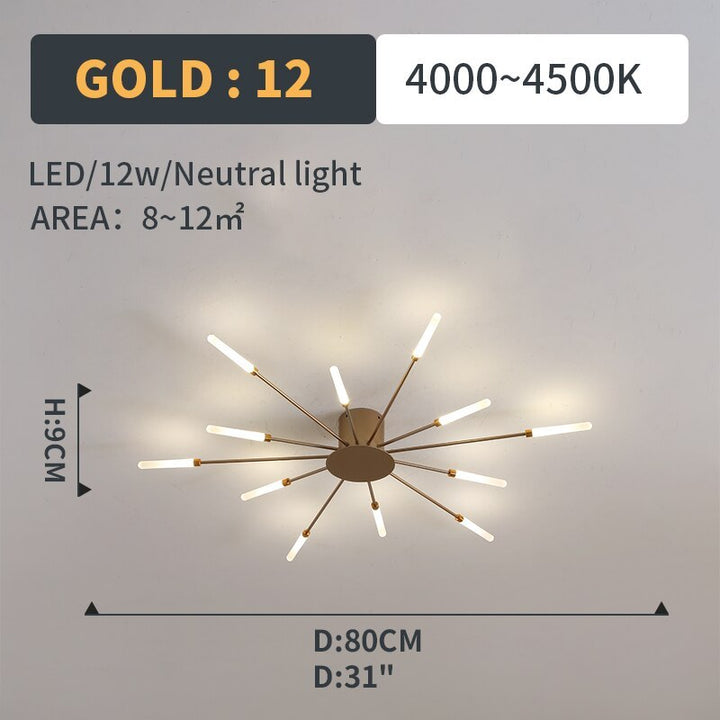 Black LED flush mount with spiral, contemporary design, ideal for modern homes.