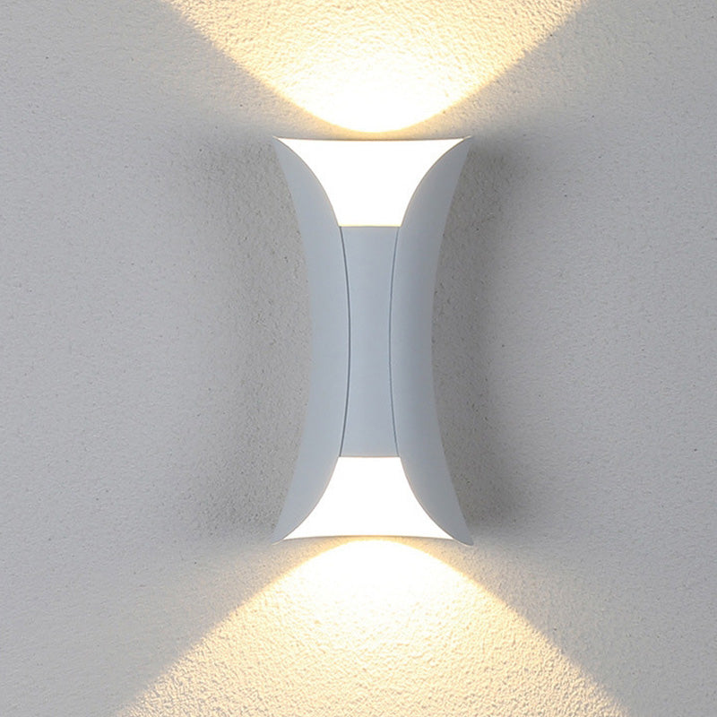 IP65 rated LED wall lamp, perfect for garden, patio, and corridor lighting.