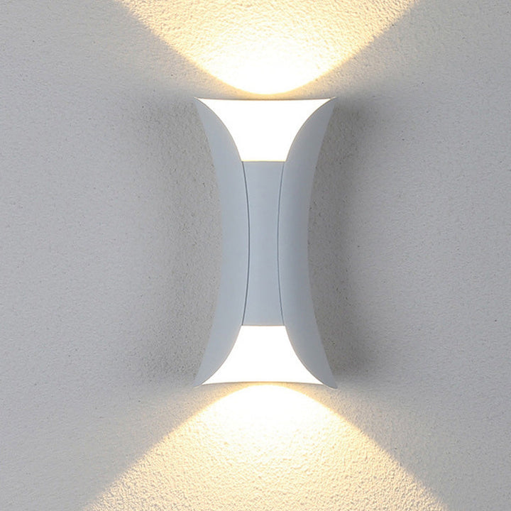 IP65 rated LED wall lamp, perfect for garden, patio, and corridor lighting.