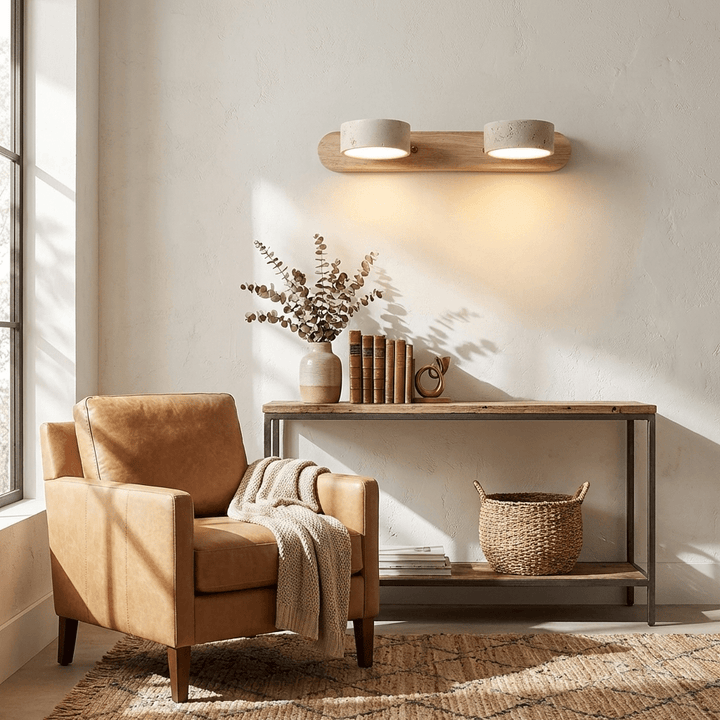 Elegant LED wall fixture, perfect for sophisticated home decor.