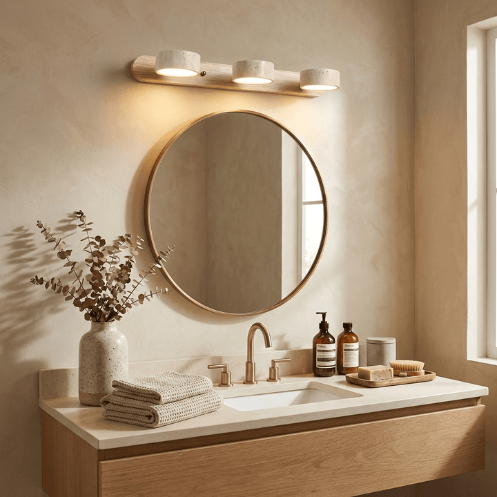 Minimalist LED wall light offering ambient glow for any room.