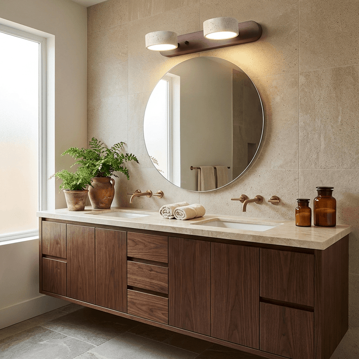 Modern LED wall lamp for upscale interior design and mood lighting.