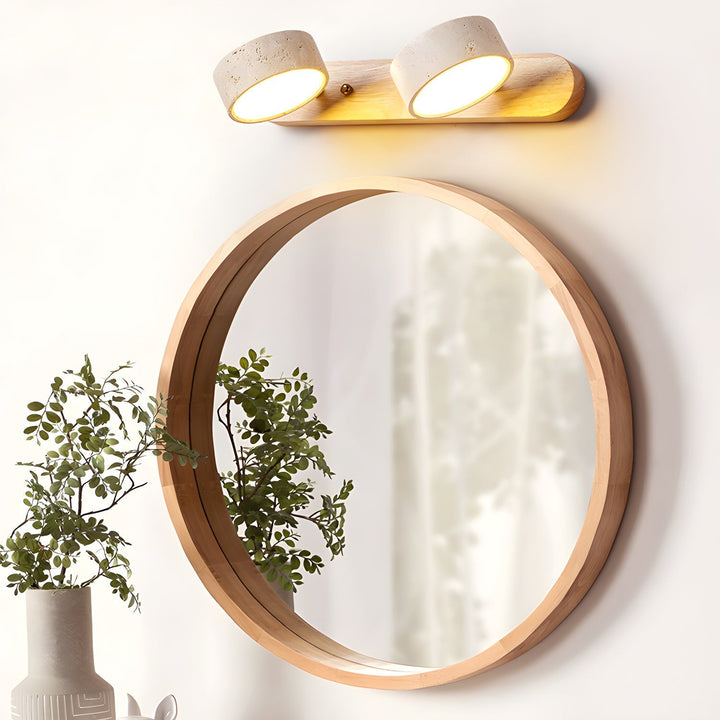 Ambient LED wall lamp, creating a cozy and inviting atmosphere.