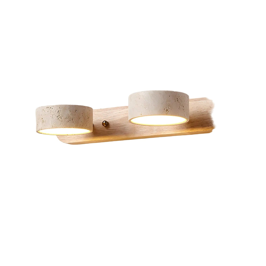 Contemporary dimmable LED wall sconce for living room decor.