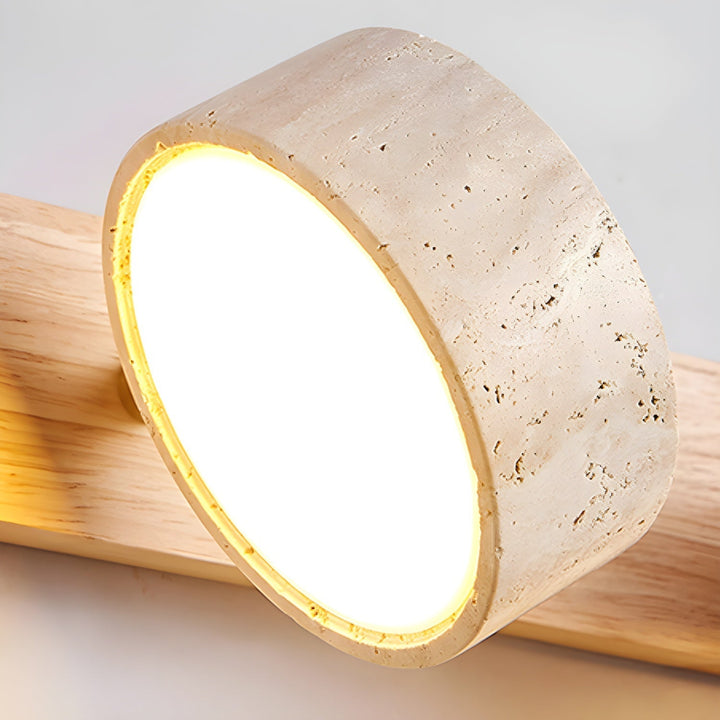 Contemporary LED wall light, suitable for bedroom or hallway.