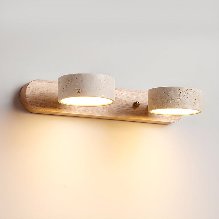 Energy-efficient LED wall sconce, great for a modern bedroom.