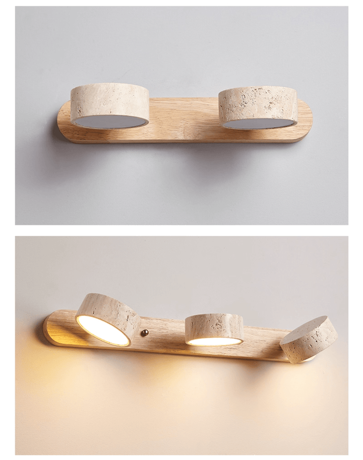 Modern LED wall light for a sophisticated living room.