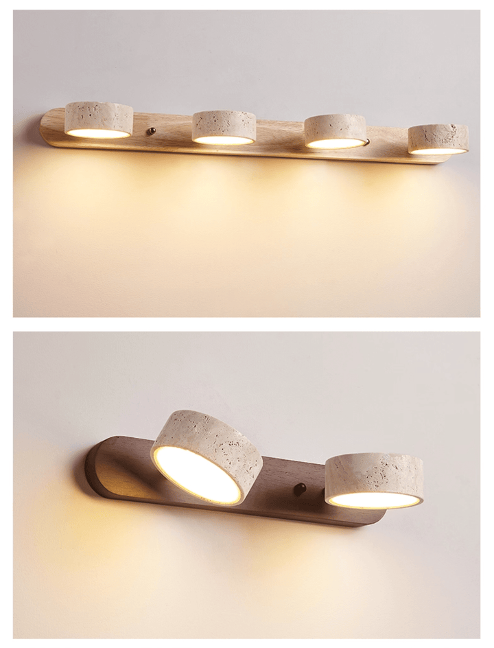 Dimmable LED wall light, offering adjustable ambient lighting.
