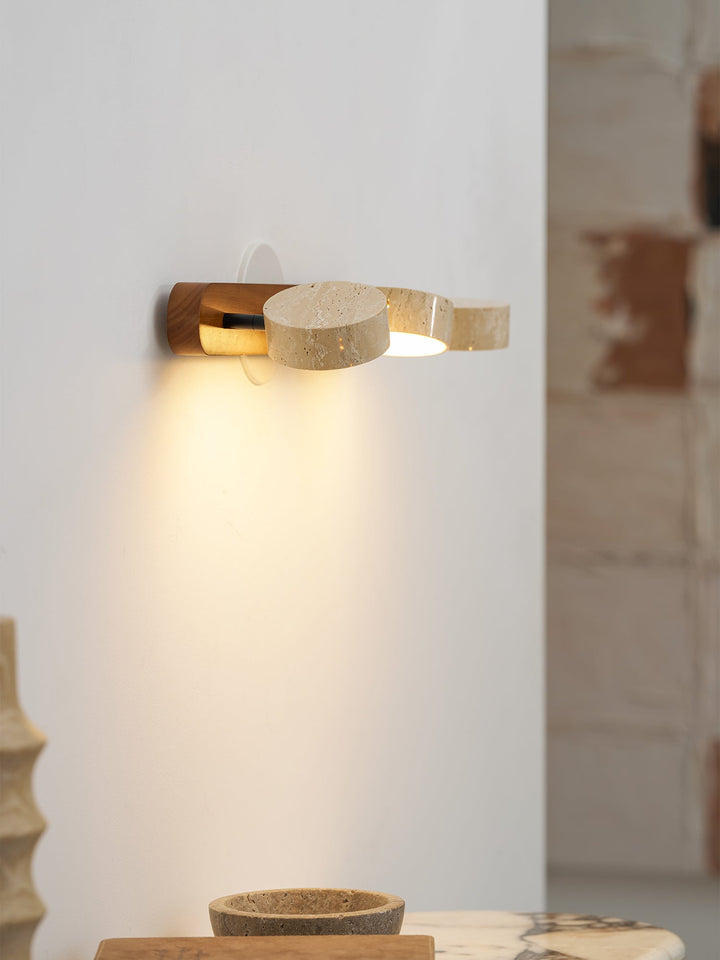 Contemporary LED wall light, a functional decor piece for hallways.