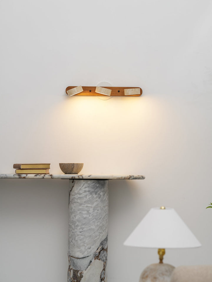 Energy-efficient modern LED wall fixture, ideal for smart homes.