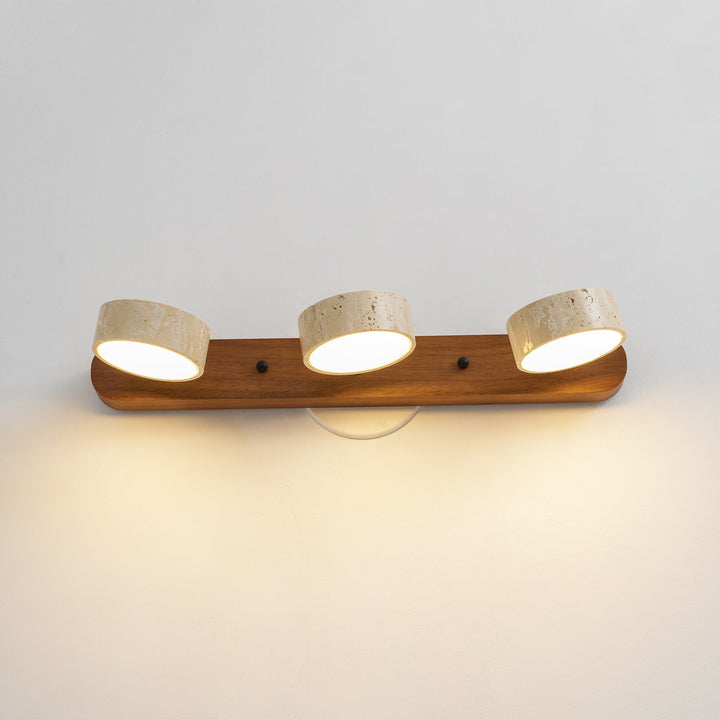 Energy-saving LED wall light, offering stylish hallway illumination.