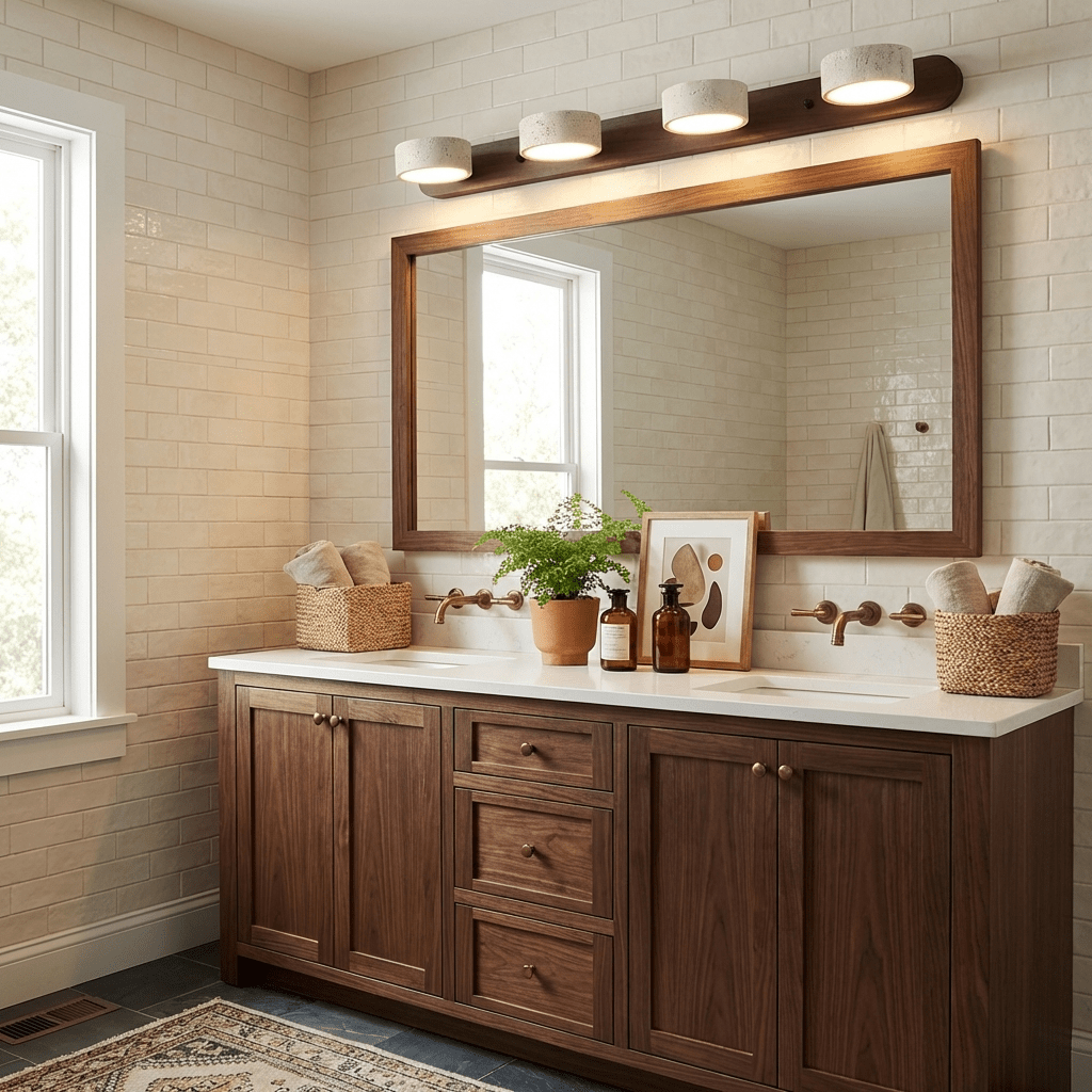 Dimmable LED wall sconce providing soft, elegant interior lighting.