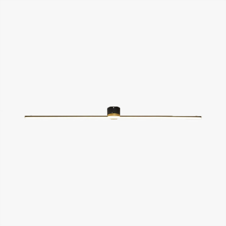 Modern linear LED flush mount ceiling light. Sleek fixture for contemporary home decor & indoor lighting.
