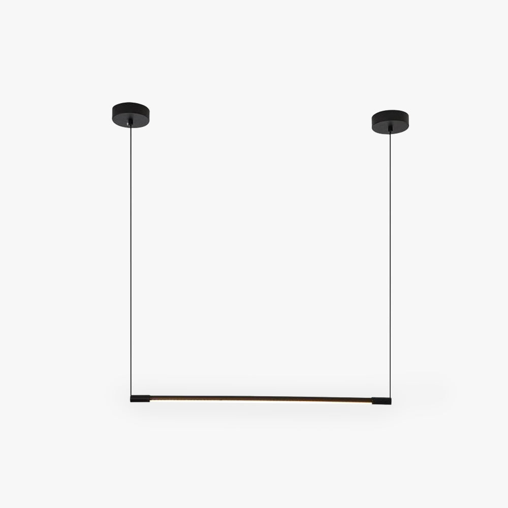 Modern Linear LED Pendant Light for sleek home decor. Minimalist ceiling fixture for dining or living room.