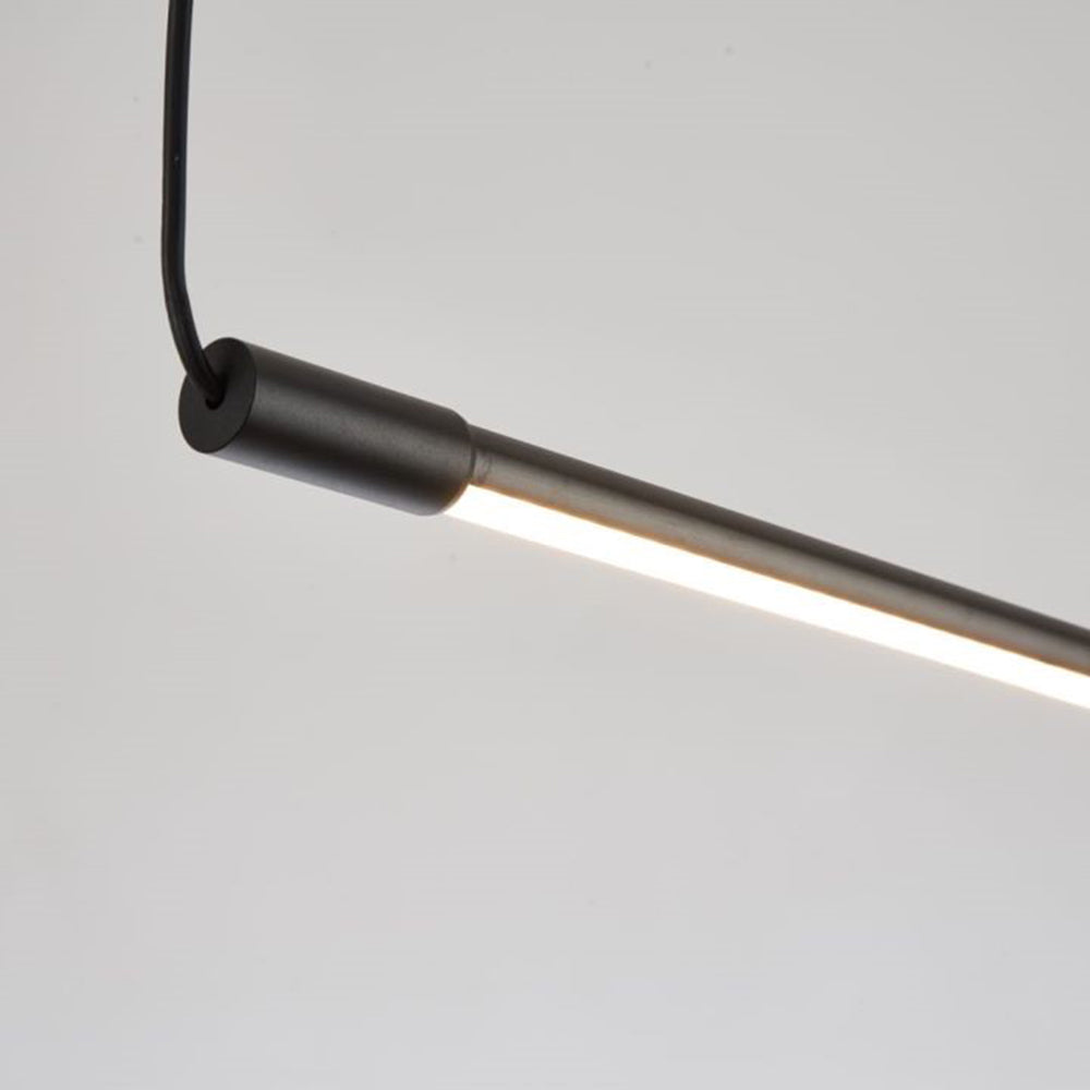 Elegant linear LED ceiling light, perfect for modern kitchen islands, dining tables, or workspace lighting.