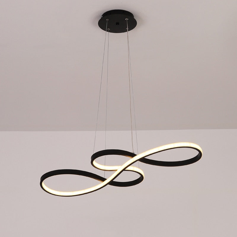 Modern linear pendant light for kitchen islands. Adjustable LED ceiling fixture, contemporary design.