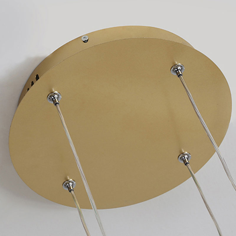 White Lorenna modern LED ring pendant light, clean contemporary aesthetic.