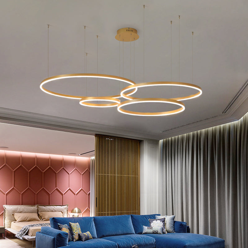 Lorenna LED ring pendant light, a stunning modern lighting solution.