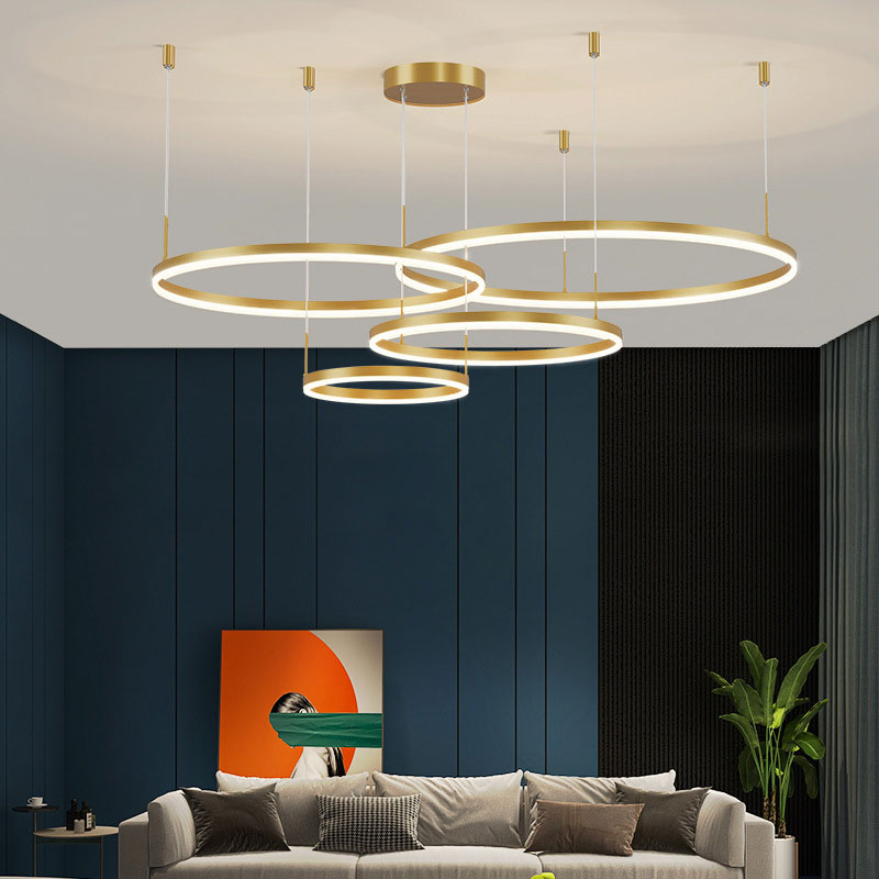 Lorenna modern LED ring pendant, offering brilliant LED illumination.